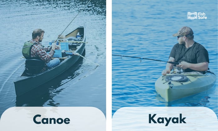 canoe vs kayak fishing
