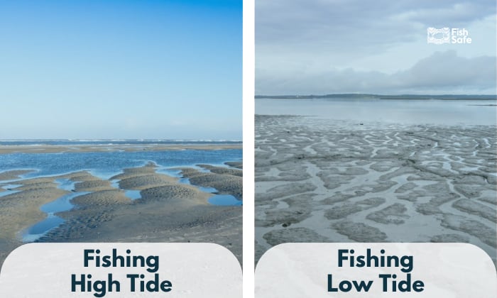 fishing high tide vs low tide