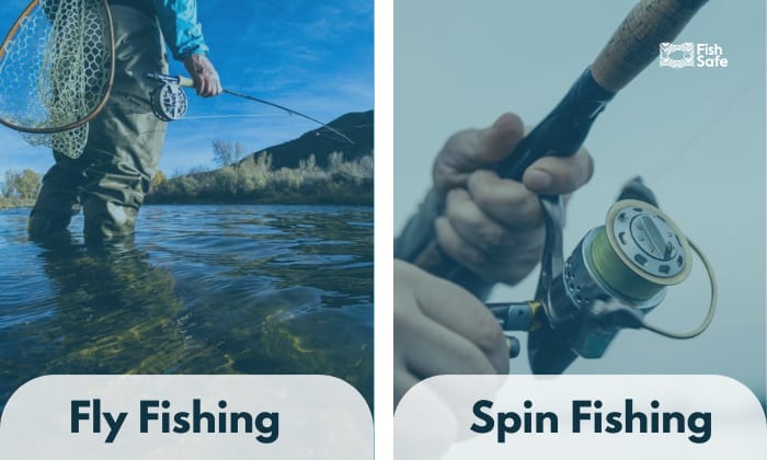fly fishing vs spin fishing