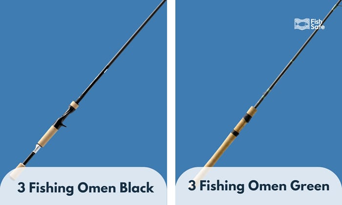 13 fishing omen black vs green