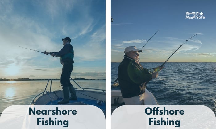 nearshore vs offshore fishing