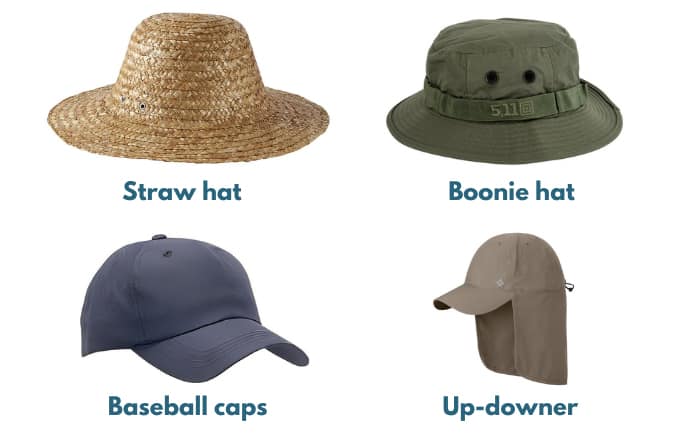 types-of fishing-hats